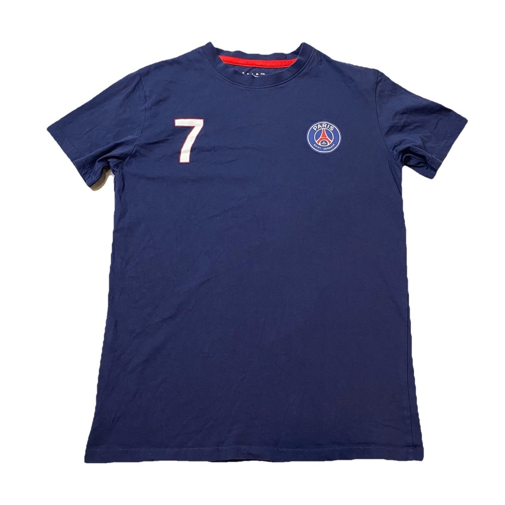 Paris Saint-Germain #7 Mbappé T-Shirt Navy Size Small Official Licensed 2022